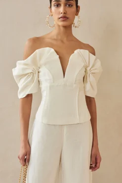 ABBY TOP - OFF WHITE