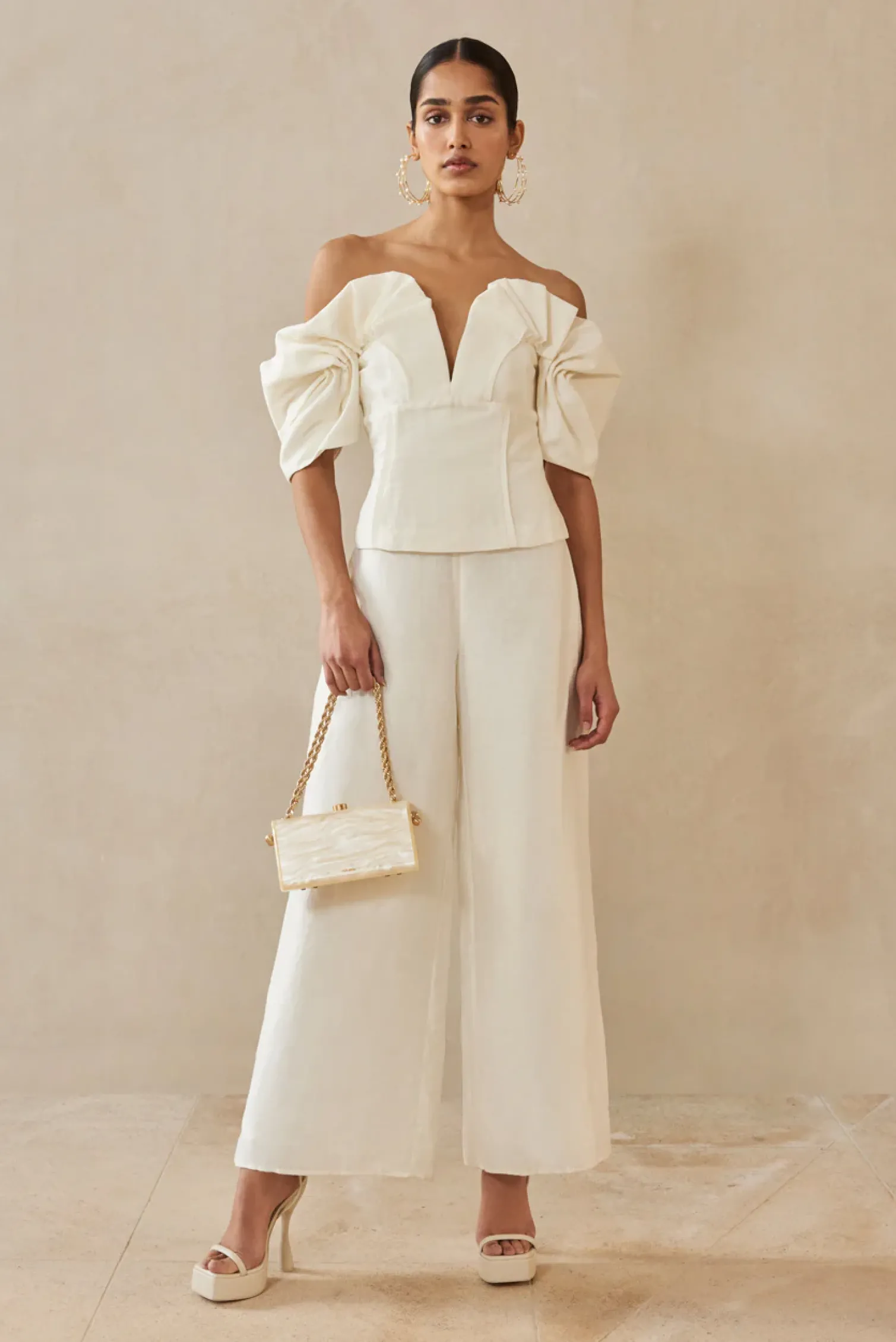 ABBY TOP - OFF WHITE