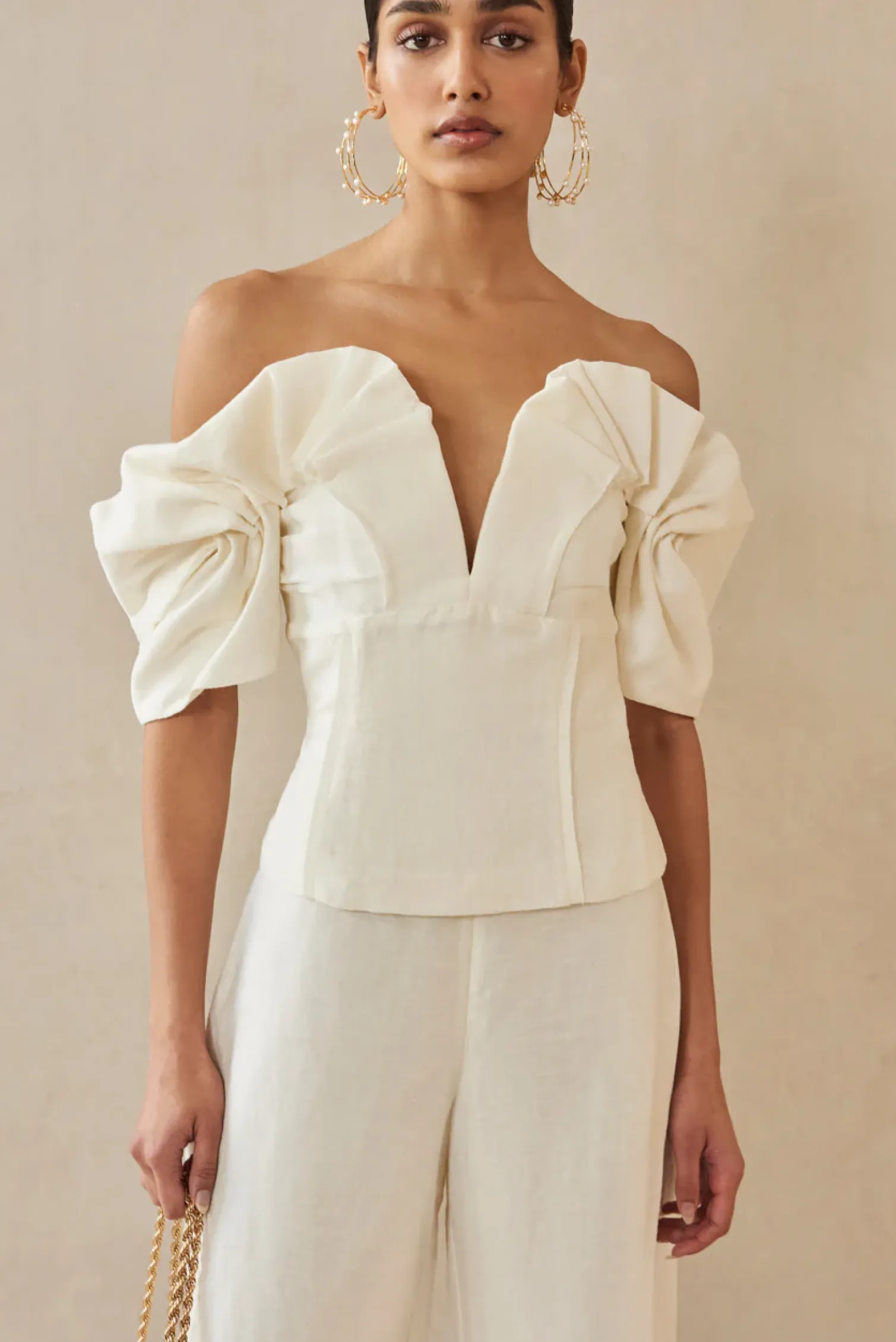 ABBY TOP - OFF WHITE