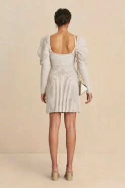 ADELIE KNIT DRESS - MUSHROOM