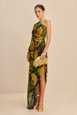 ADIRA GOWN - GREEN MULTI