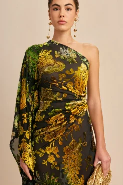 ADIRA GOWN - GREEN MULTI