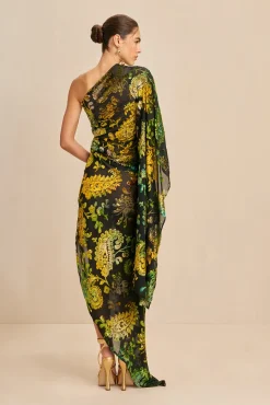 ADIRA GOWN - GREEN MULTI