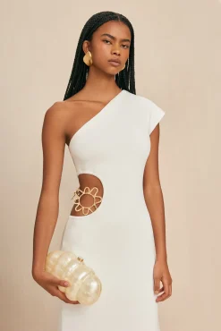 ADRIAN KNIT DRESS - OFF WHITE