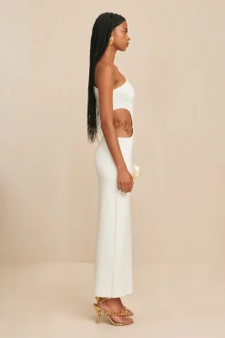 ADRIAN KNIT DRESS - OFF WHITE