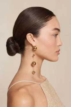 ADRIENNE EARRING - SHINY BRASS