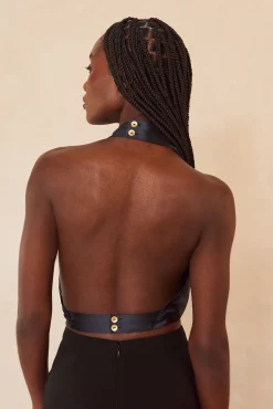 ADRIENNE TOP - BLACK