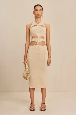 ALAINA KNIT DRESS - BEACH