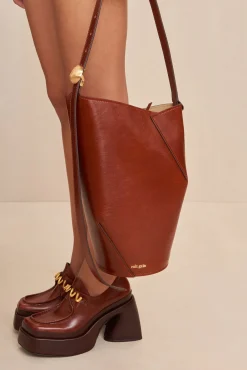 ALDARI SHOULDER BAG - MAHOGANY