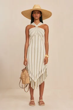 ALICA KNIT DRESS - BEACH COMBO