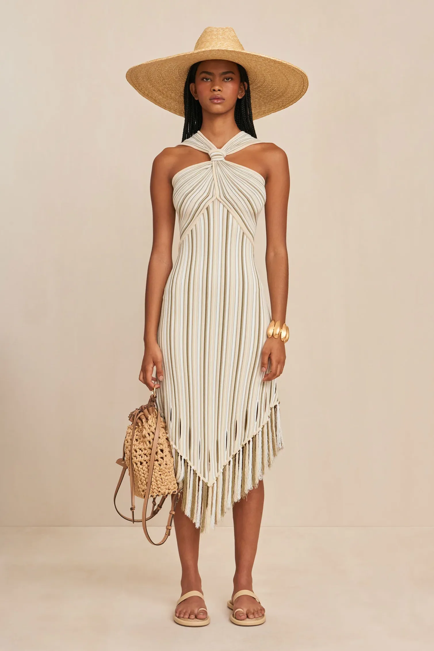ALICA KNIT DRESS - BEACH COMBO