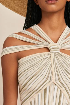 ALICA KNIT DRESS - BEACH COMBO
