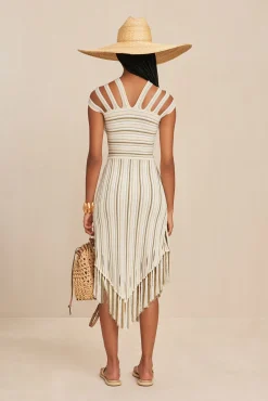 ALICA KNIT DRESS - BEACH COMBO