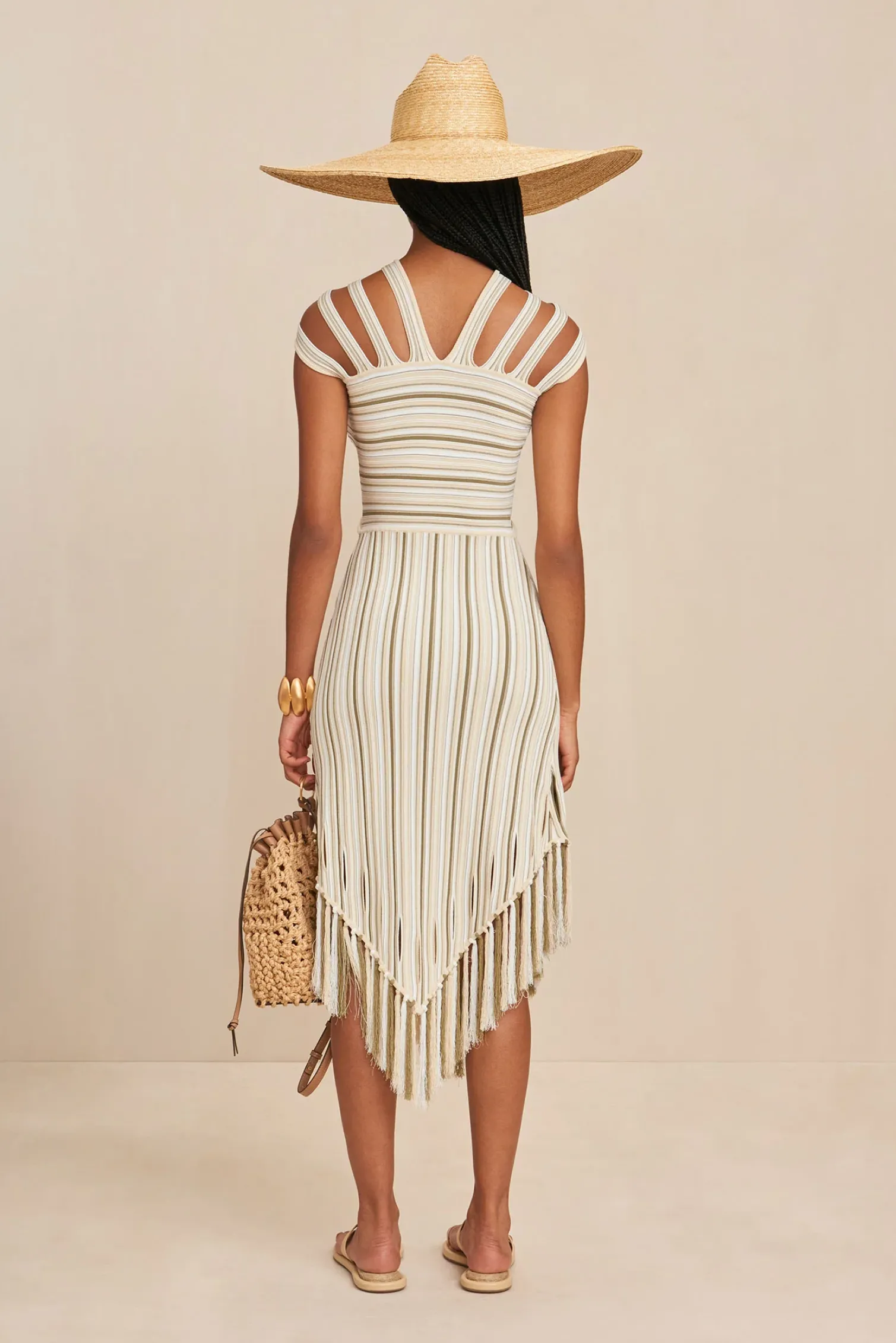 ALICA KNIT DRESS - BEACH COMBO