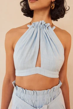 ANAHITA TOP - ICE BLUE