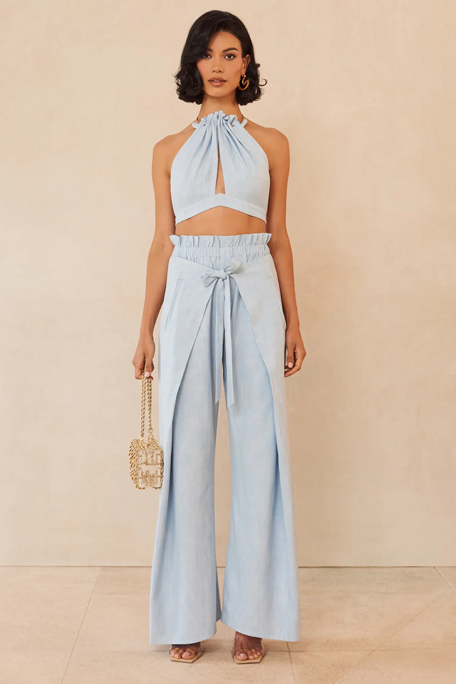 ANAHITA TOP - ICE BLUE