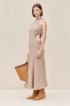 ANDREAS KNIT DRESS - CANYON TAN
