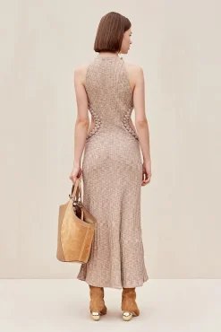 ANDREAS KNIT DRESS - CANYON TAN