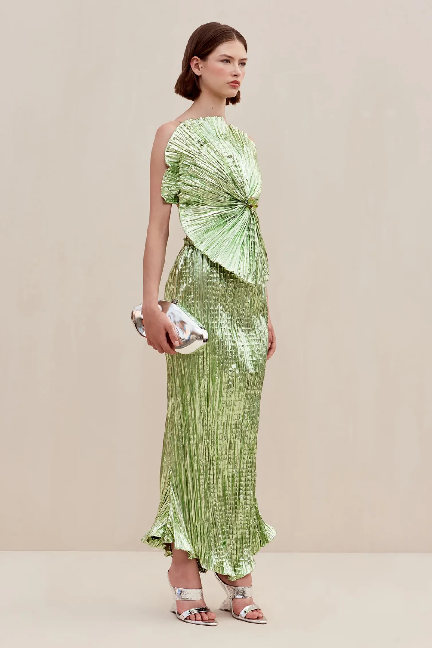 ANTHOS TOP - SPEARMINT METALLIC