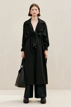 APRIL TRENCH COAT - BLACK