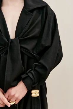 APRIL TRENCH COAT - BLACK