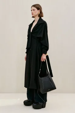APRIL TRENCH COAT - BLACK