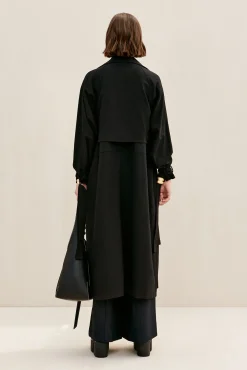 APRIL TRENCH COAT - BLACK