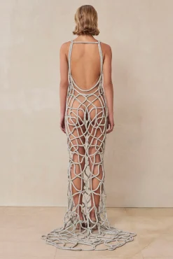 ARYA RHINESTONE GOWN - CLEAR