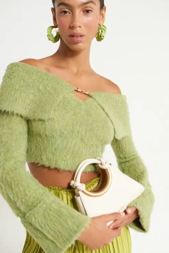 AUDIE KNIT TOP - PINE