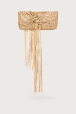 BANU MINI RHINESTONE CLUTCH - CHAMPAGNE