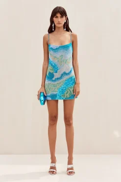BEBE DRESS - LANDSCAPE PRINT