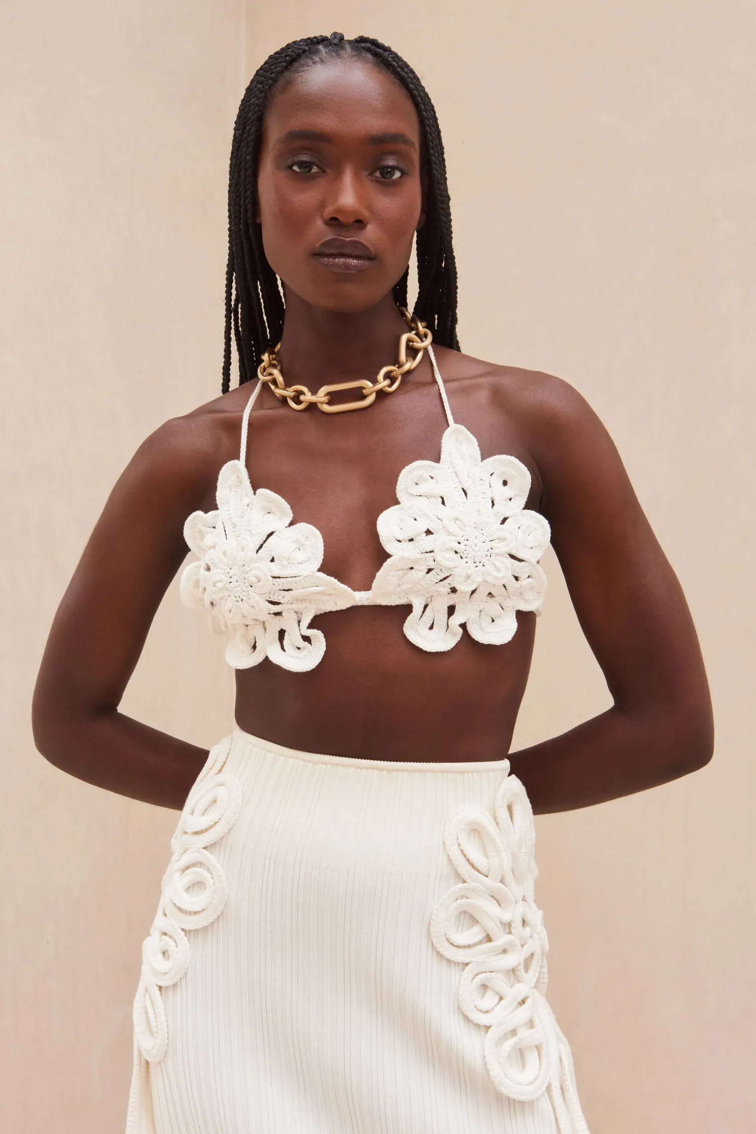 BELLONA BIKINI TOP - OFF WHITE
