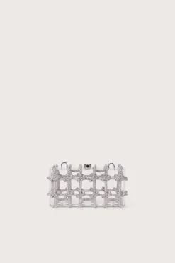 BESS RHINESTONE SHOULDER BAG - CLEAR