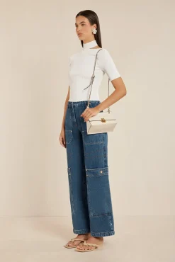 BRIANNA KNIT TOP - OFF WHITE