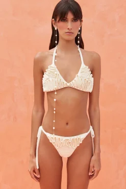 CARITA BIKINI TOP - OFF WHITE