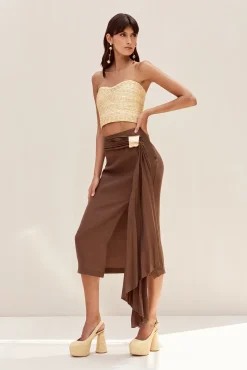 CAROLINE SKIRT - AFFOGATO