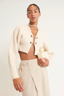 CASELLA KNIT CARDIGAN - OFF WHITE