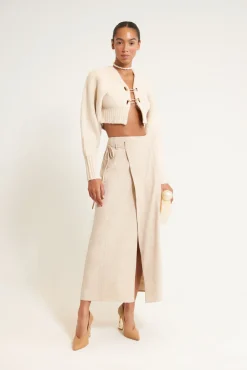 CASELLA KNIT CARDIGAN - OFF WHITE
