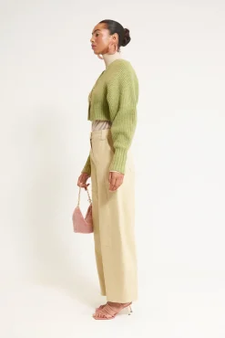 CASELLA KNIT CARDIGAN - PINE