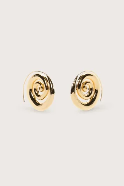 CASSIA EARRING - SHINY BRASS