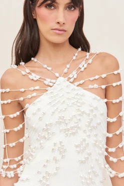 CECELIA KNIT DRESS - OFF WHITE