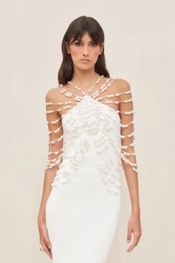 CECELIA KNIT DRESS - OFF WHITE