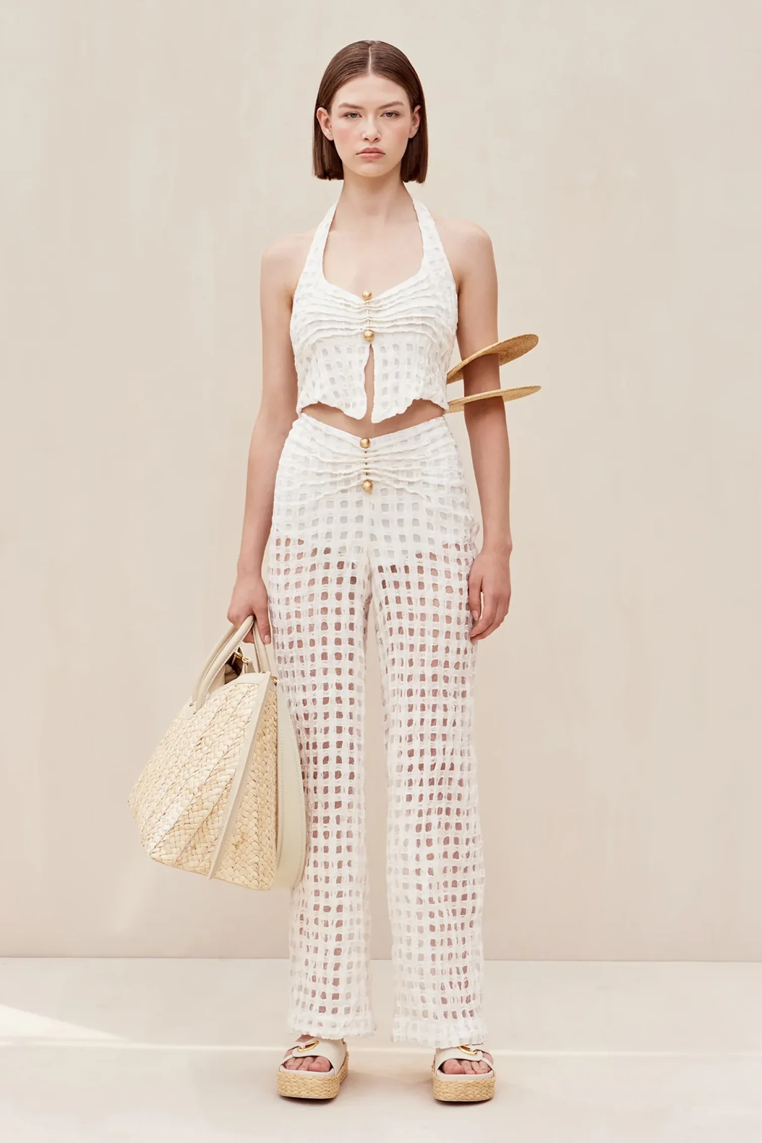 CELYSE PANT - OFF WHITE