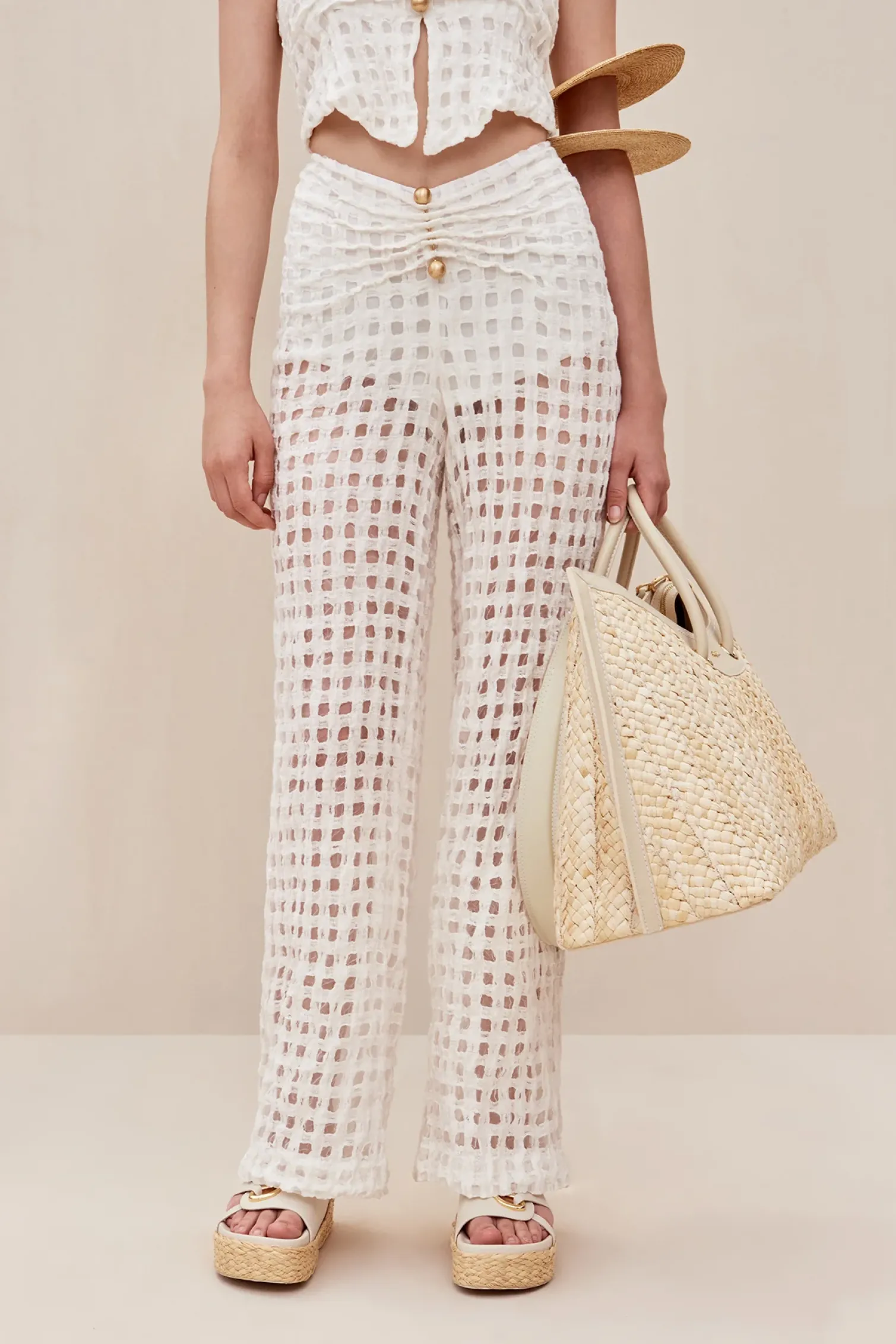 CELYSE PANT - OFF WHITE