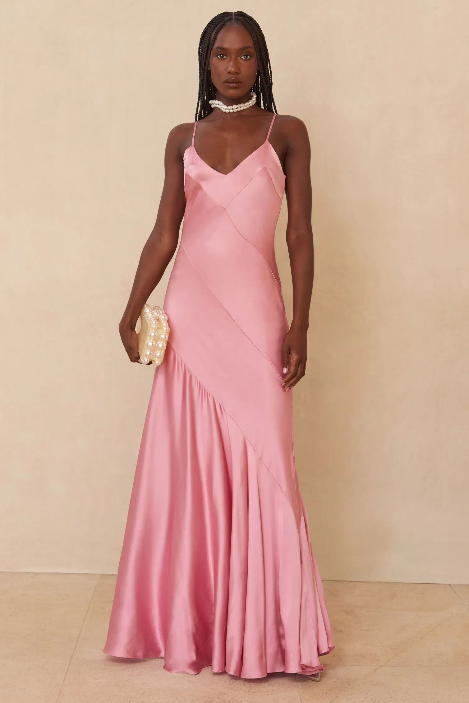 CRISSY GOWN - SHELL PINK