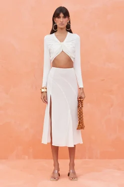 DALLAS SKIRT - OFF WHITE