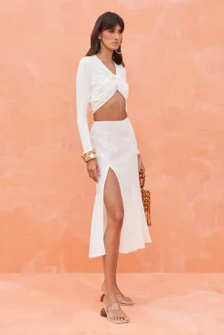 DALLAS SKIRT - OFF WHITE