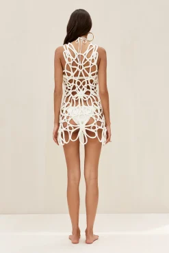 DANICA CROCHET DRESS - OFF WHITE
