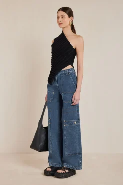 DEL KNIT TOP - BLACK