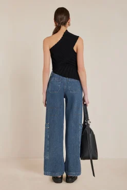 DEL KNIT TOP - BLACK